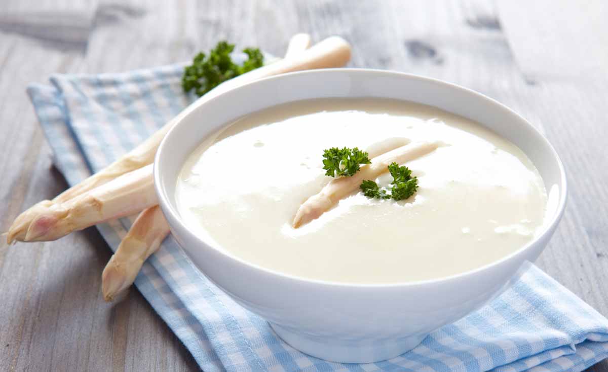 Rezept: Spargelcremesuppe à la Egle Spargelcremesuppe