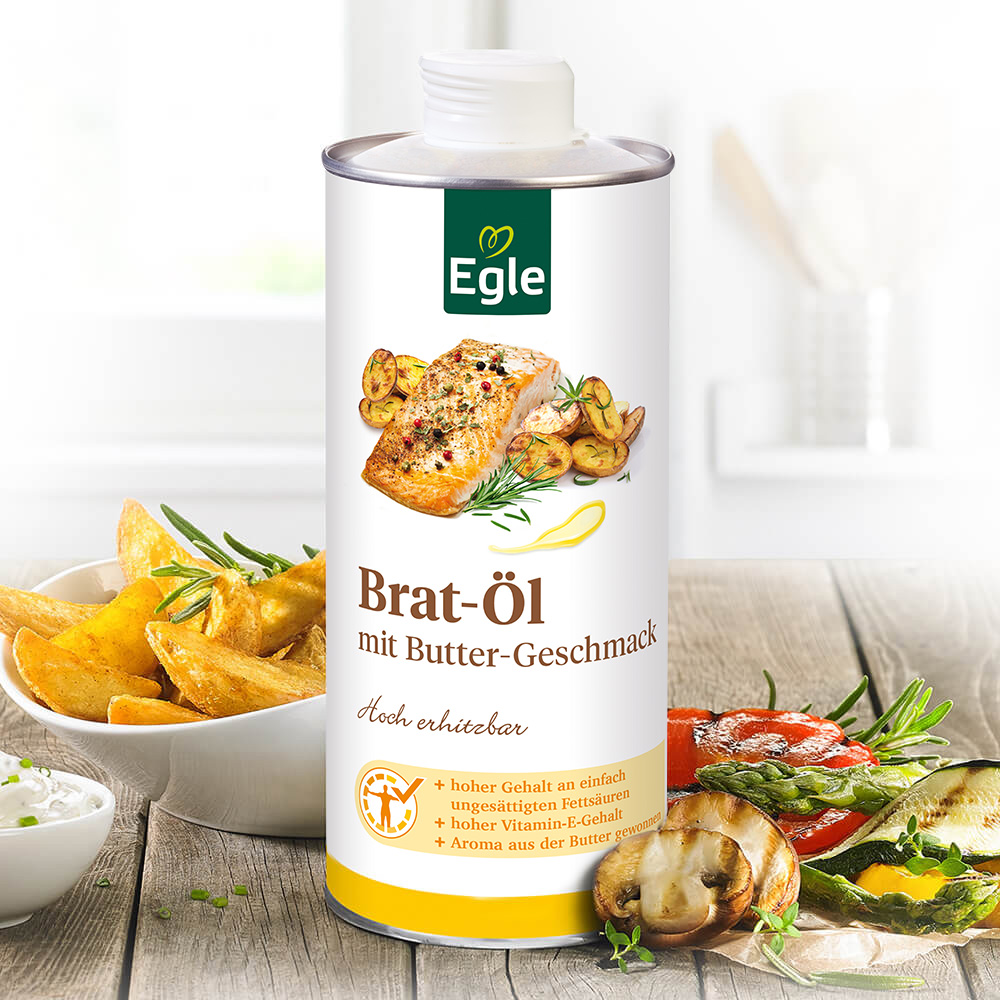 Brat-Öl mit Butter-Geschmack, 2 x 0.75 l - Aktion