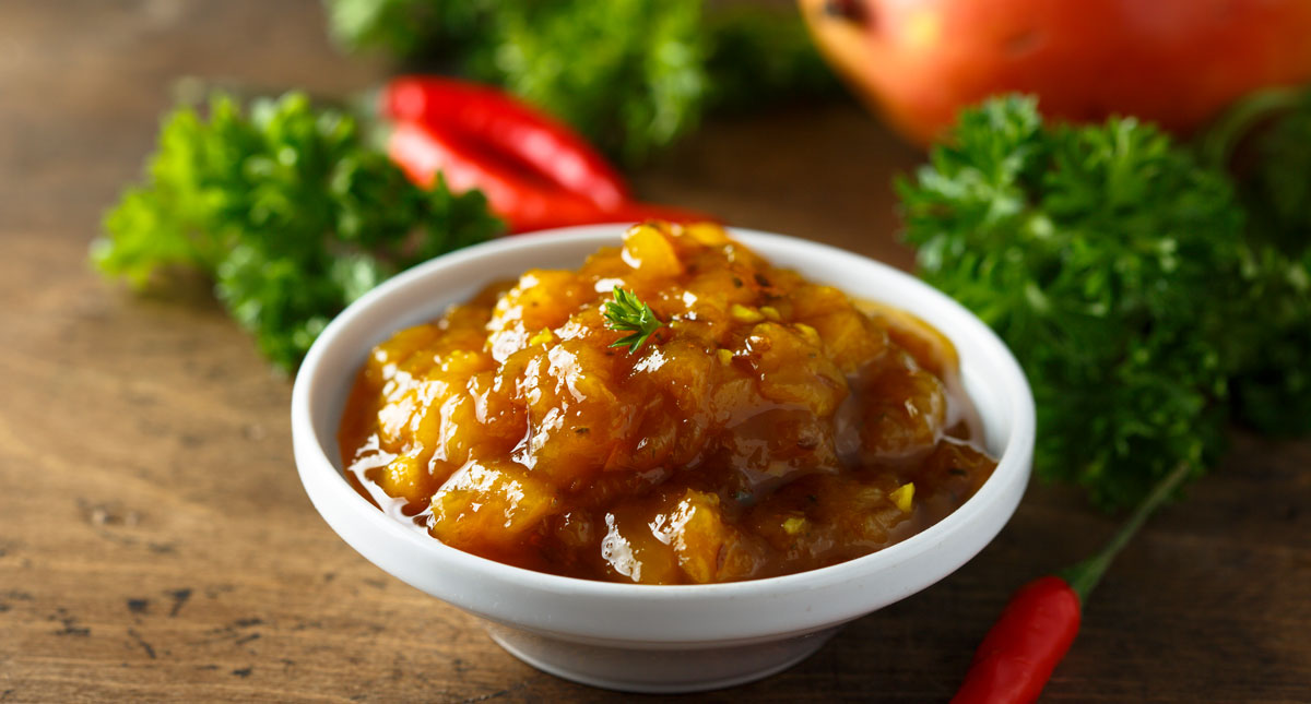 Rezept: Scharfes Mango-Chili-Chutney Chili-Chutney